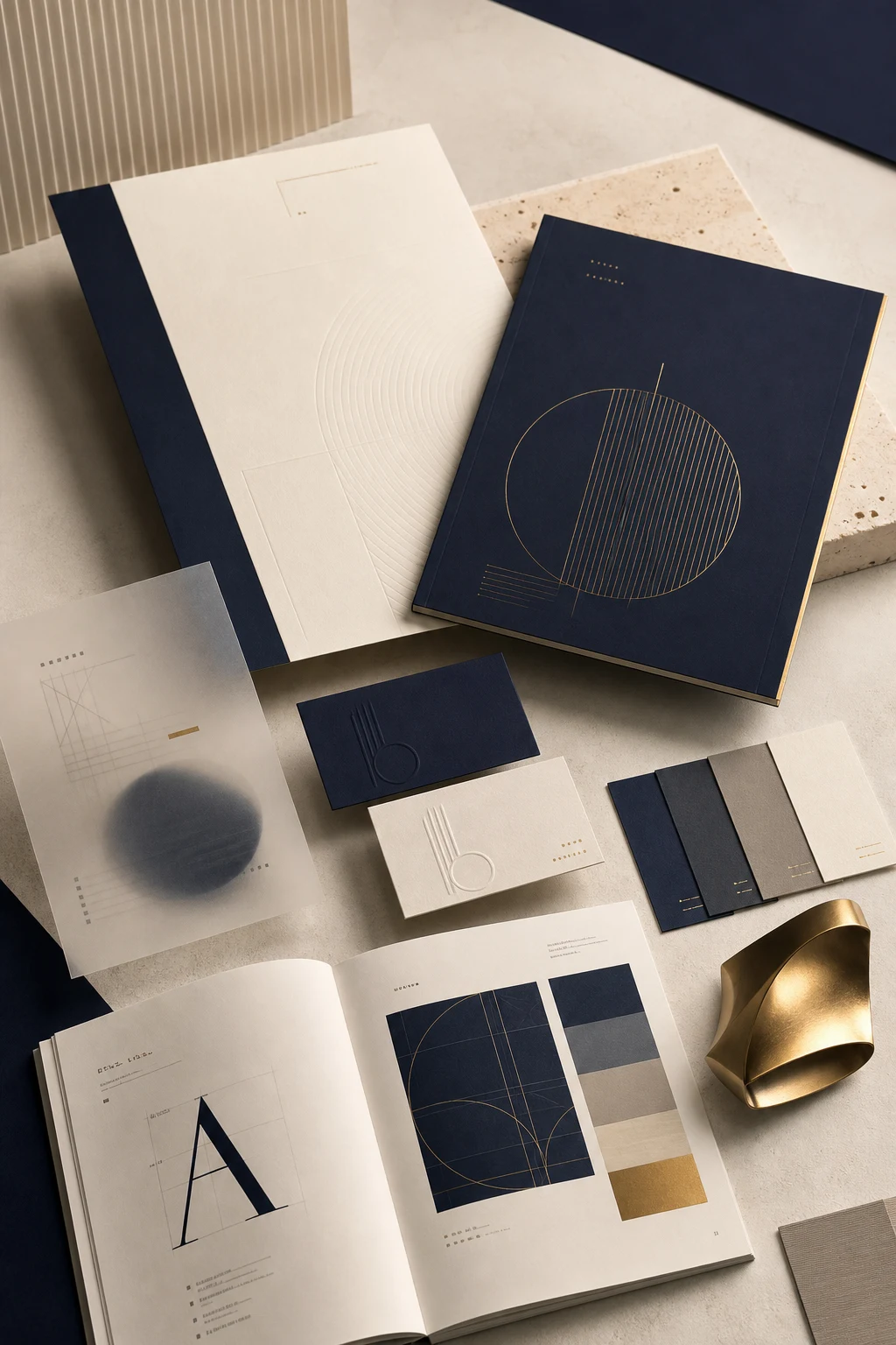 Brand identity design system presentation